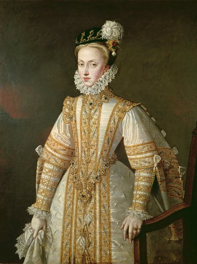 Anne of Austria (1549-80) Queen of Spain by Alonso Sánchez Coello